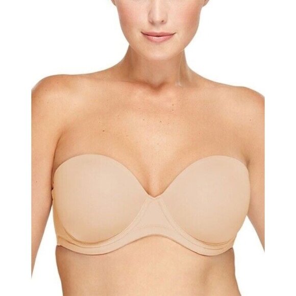Wacoal 854119 Red Carpet Strapless Full Busted Underwire Bra With Straps 38DDD - Picture 1 of 5